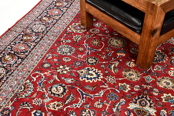 Persian Rug 3633 Vintage Persian Kashan 52602