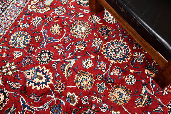 Persian Rug 3631 Vintage Persian Kashan 52602