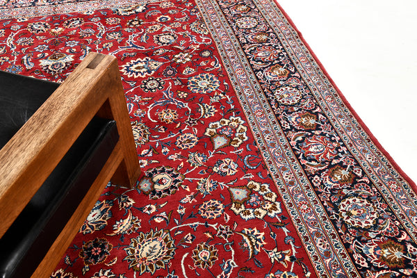 Persian Rug 3634 Vintage Persian Kashan 52602