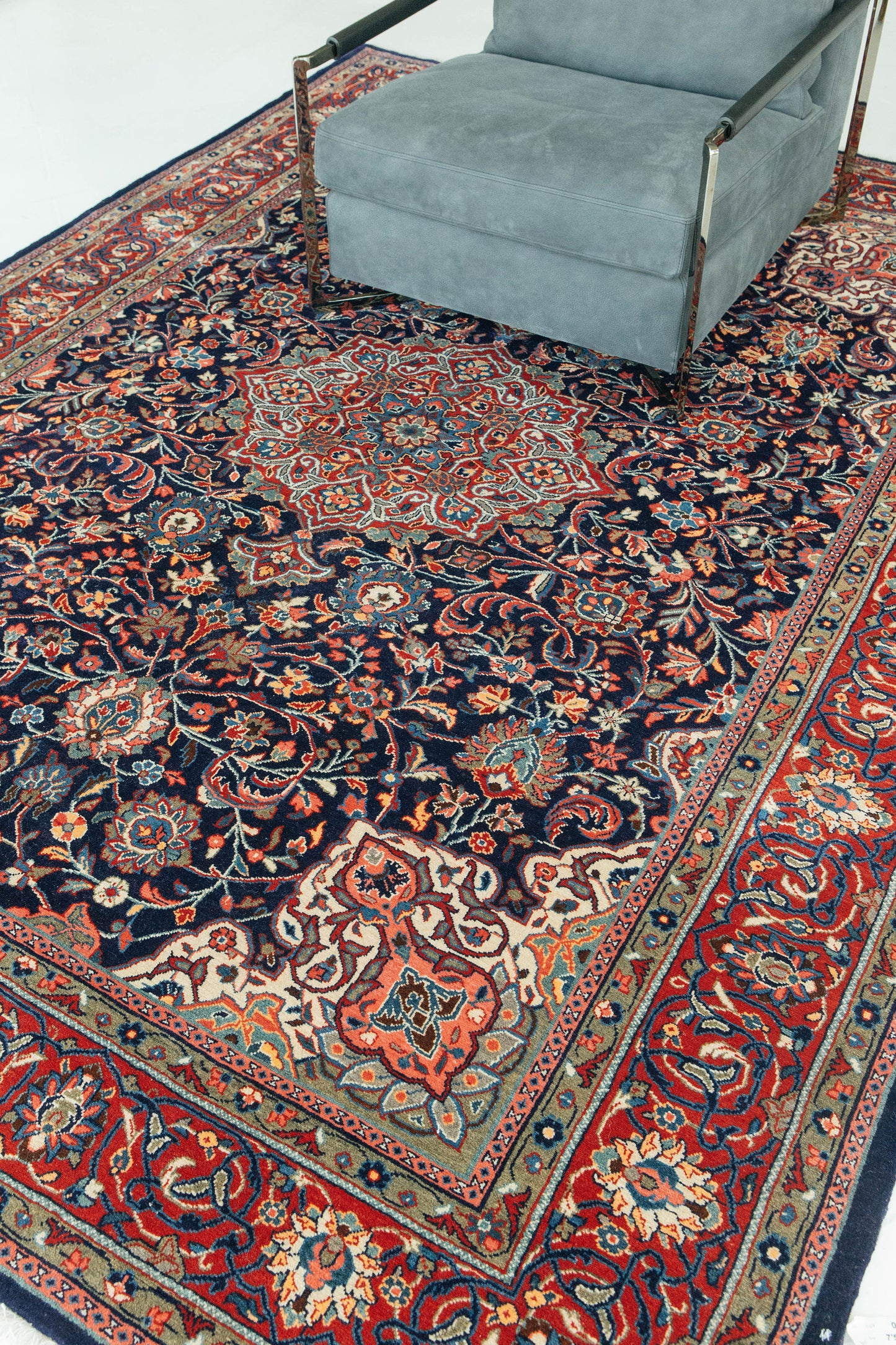 Persian Rug 3897 Vintage Persian Mahal Rug 53564