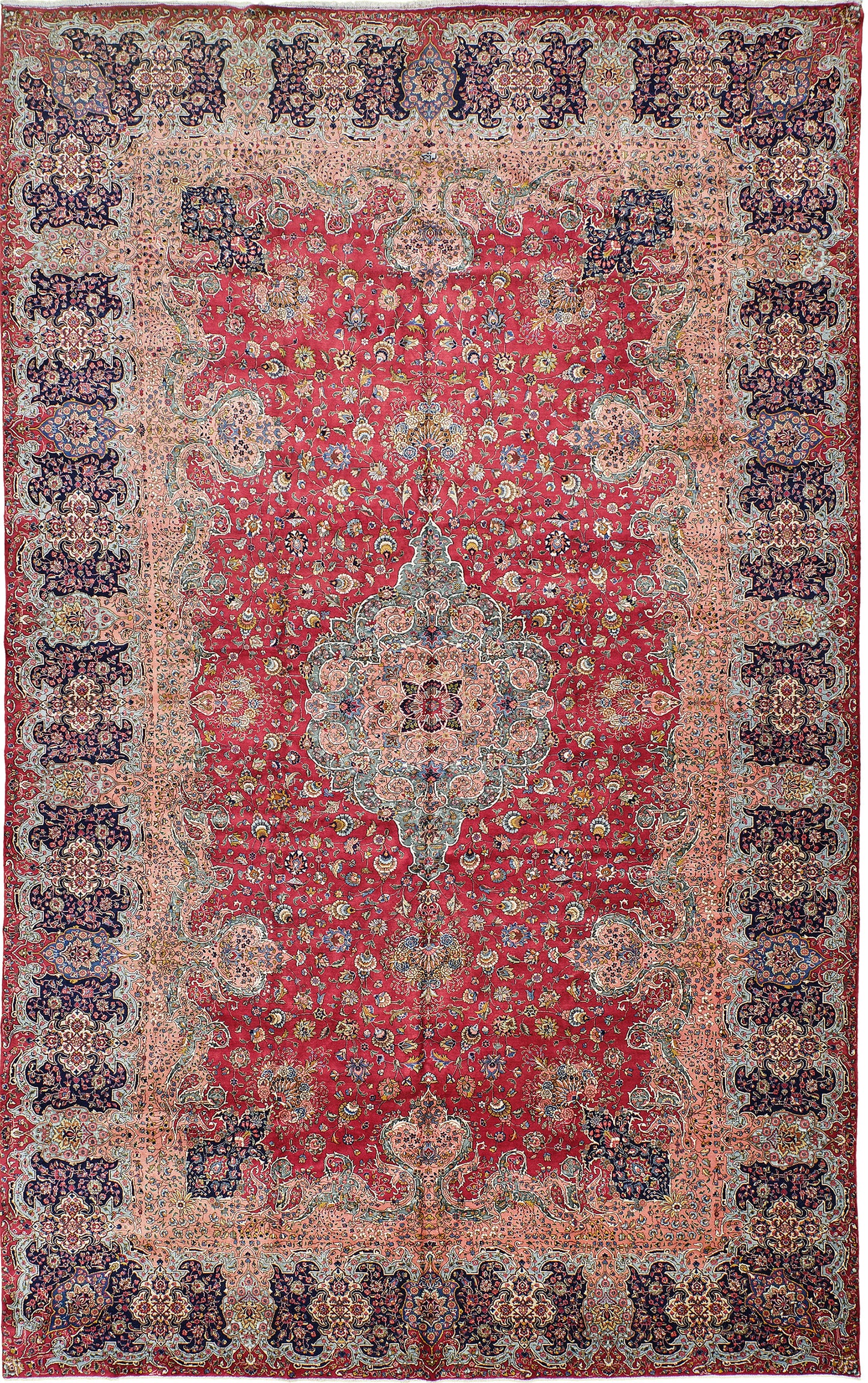 Persian Rug 4237 Vintage Persian Tabriz 53755