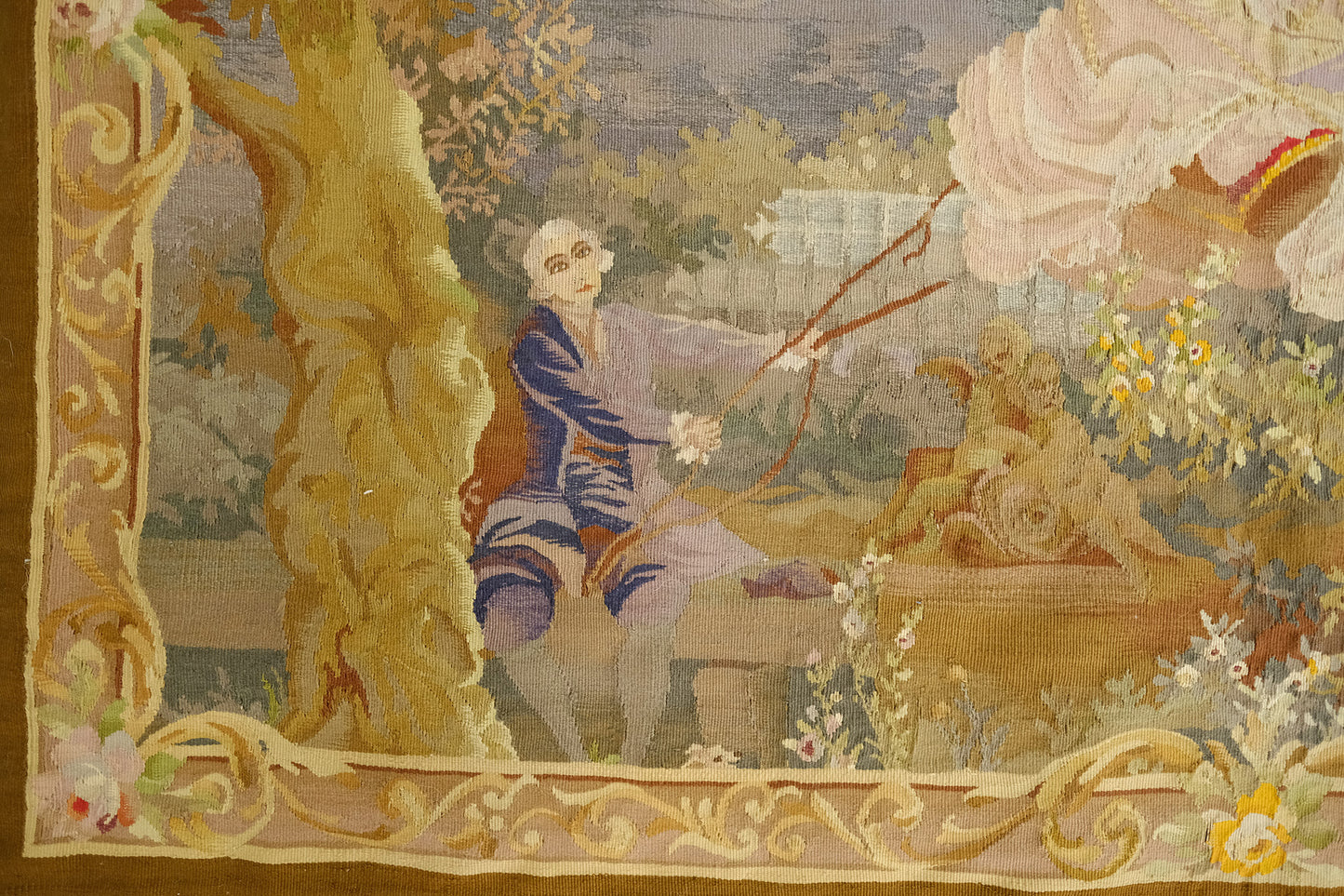 Antique Horizontal French Tapestry