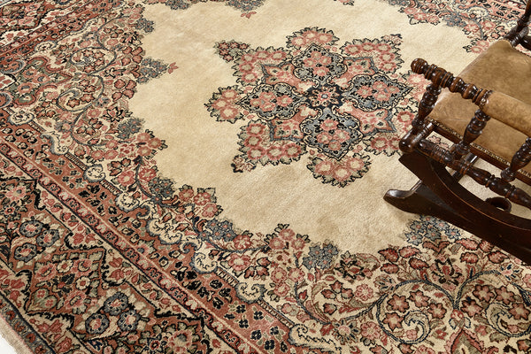 Persian Rug 4117 Vintage Persian Sarouk Rug 55068