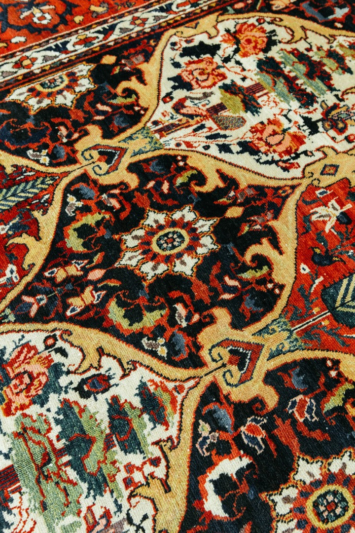 Antique Persian Bakhtiari Rug 55094