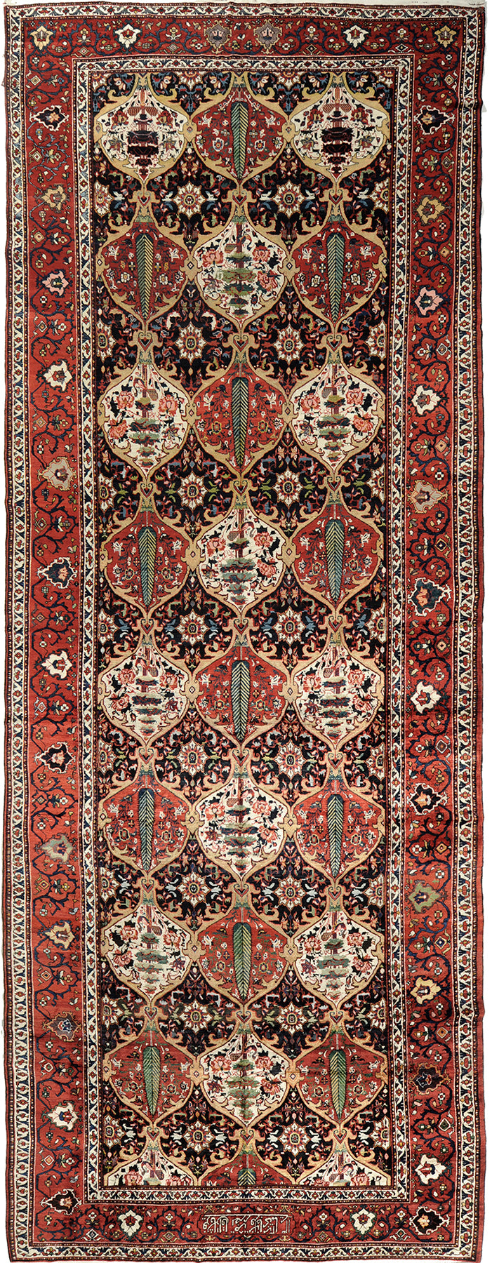 Antique Persian Bakhtiari Rug 55094