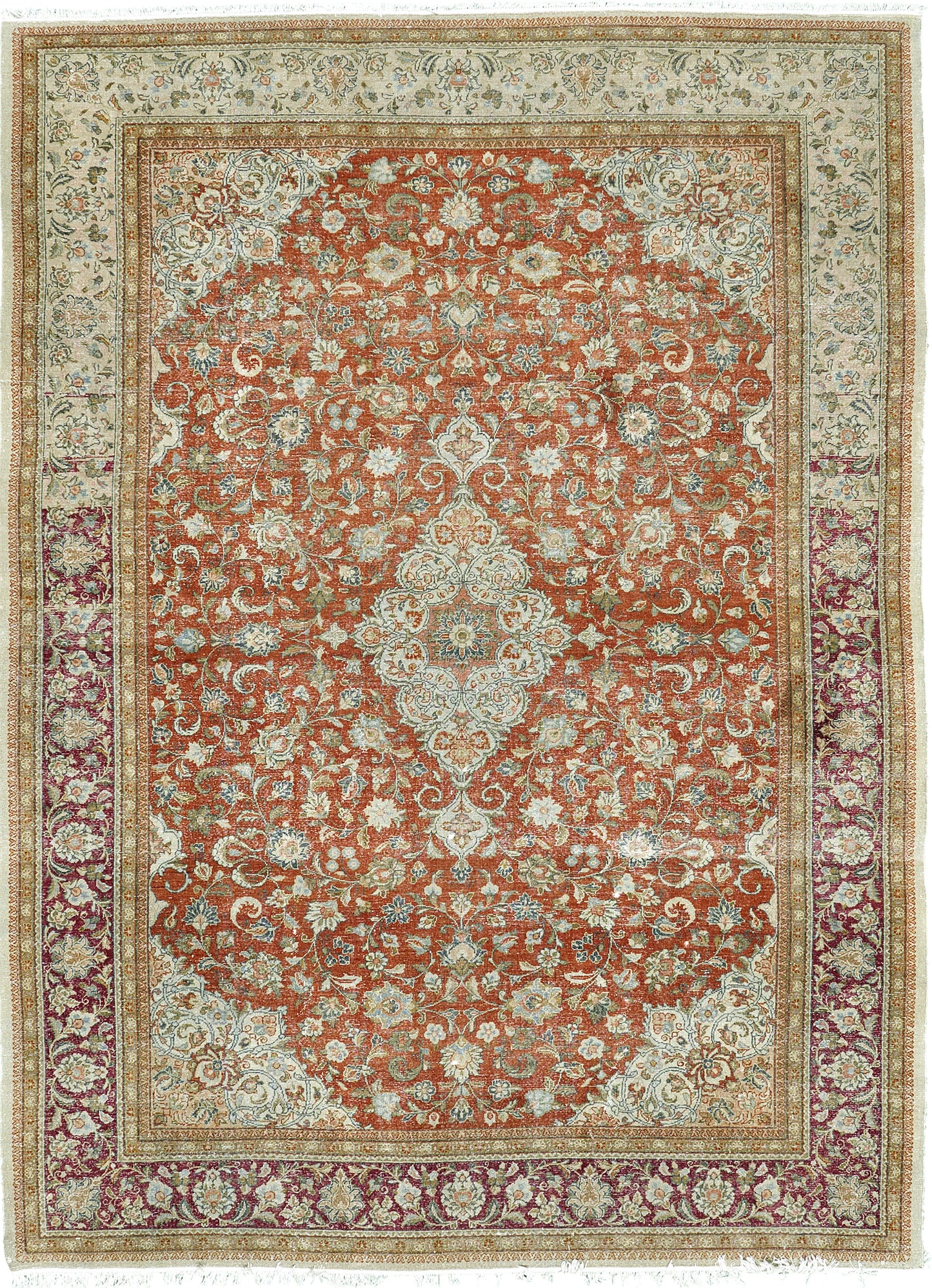 Vintage Persian Mahal Rug 55243