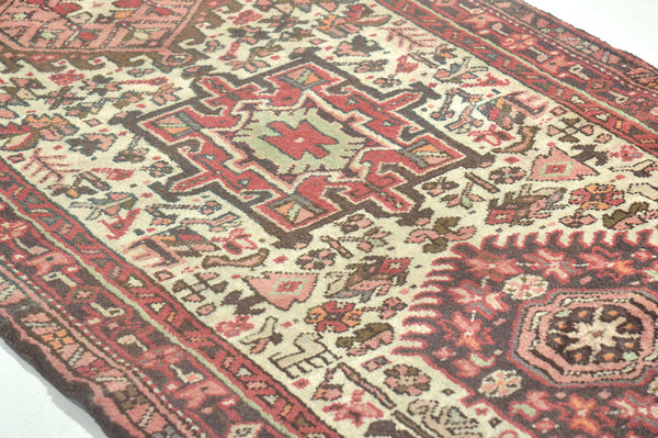 Persian Rug 3435 Vintage Persian Heriz Runner 55322