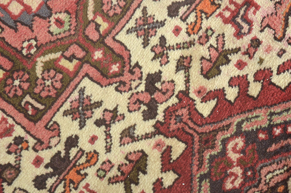 Persian Rug 3433 Vintage Persian Heriz Runner 55322