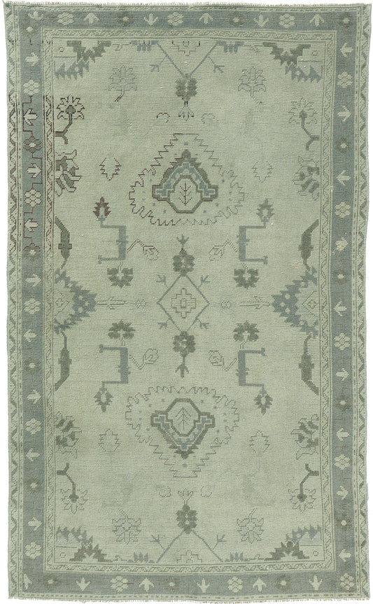 Vintage Turkish Oushak Rug