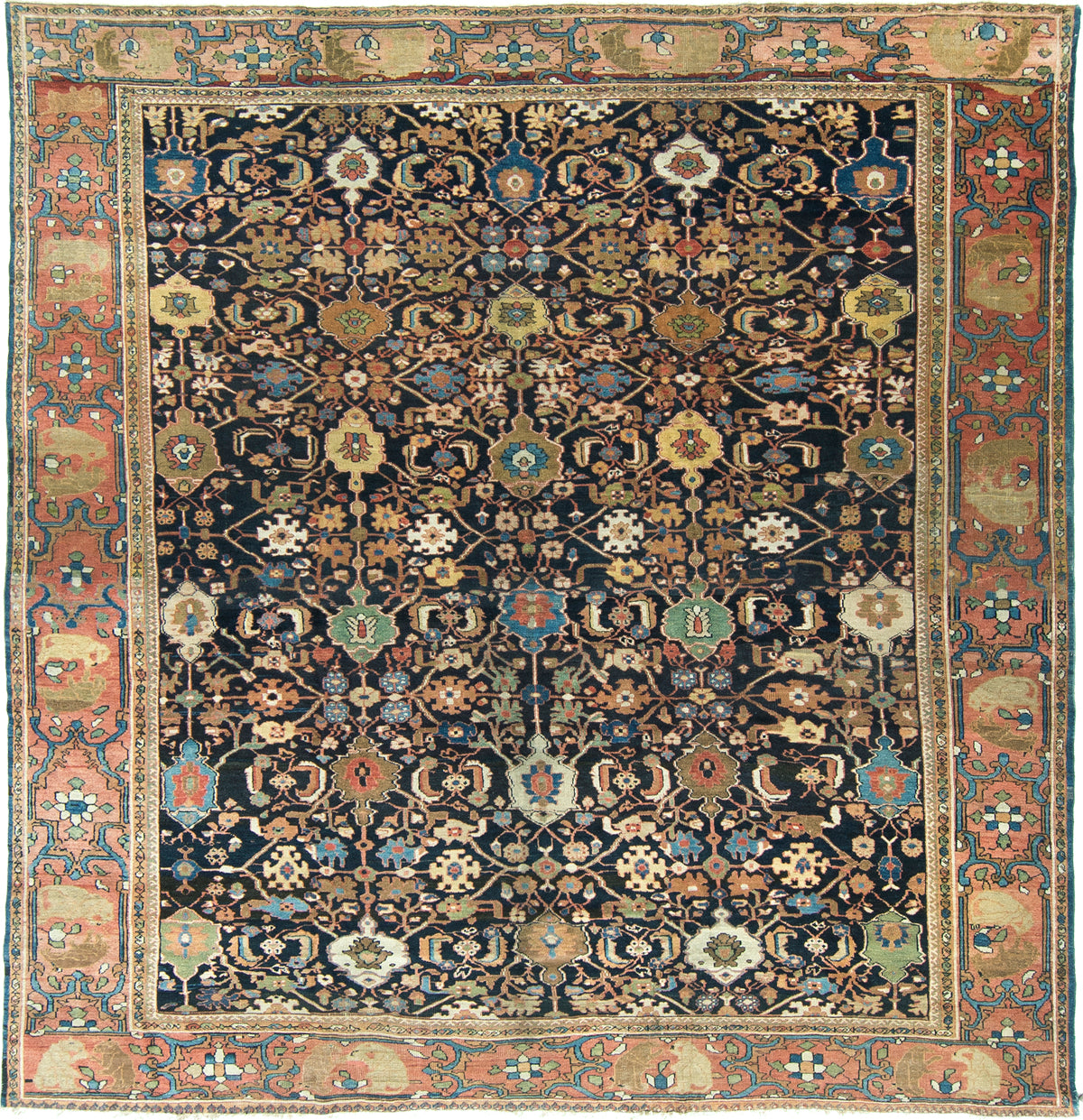 Persian Rug 2151 Antique Persian Sultanabad Rug Allover Design Square Rug 56639