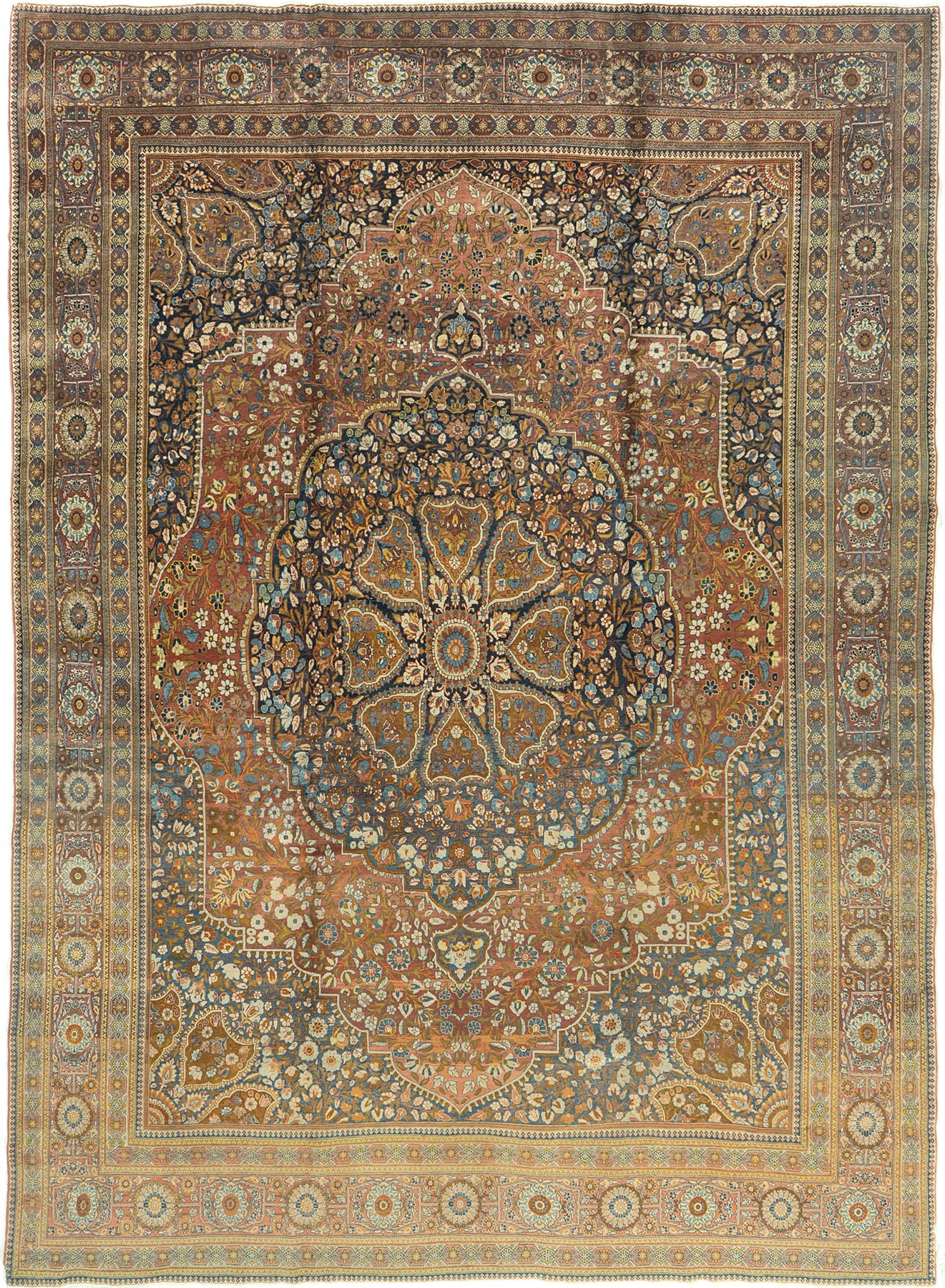 Antique Persian Tabriz Rug 57315
