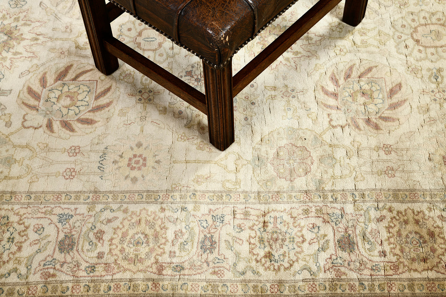 Natural Dye Egyptian Tabriz Revival Rug