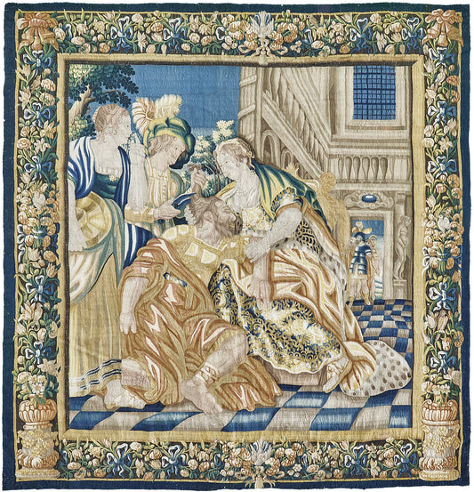 Antique 17th Century Brussels Tapestry