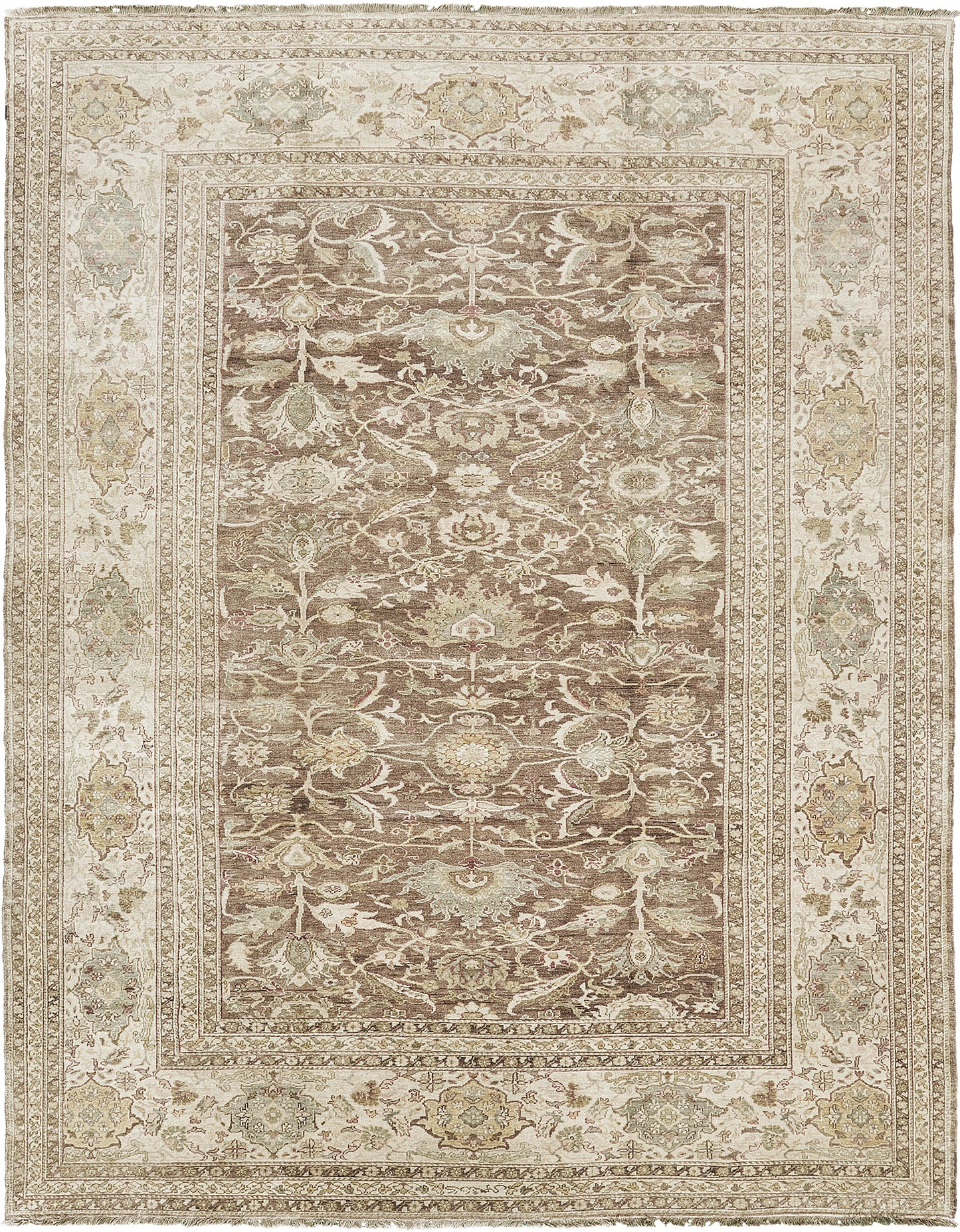 Turkish Sultanabad Revival Rug
