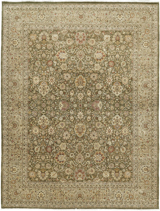 Fine Natural Dye Tabriz Hadji Jalili Revival Rug