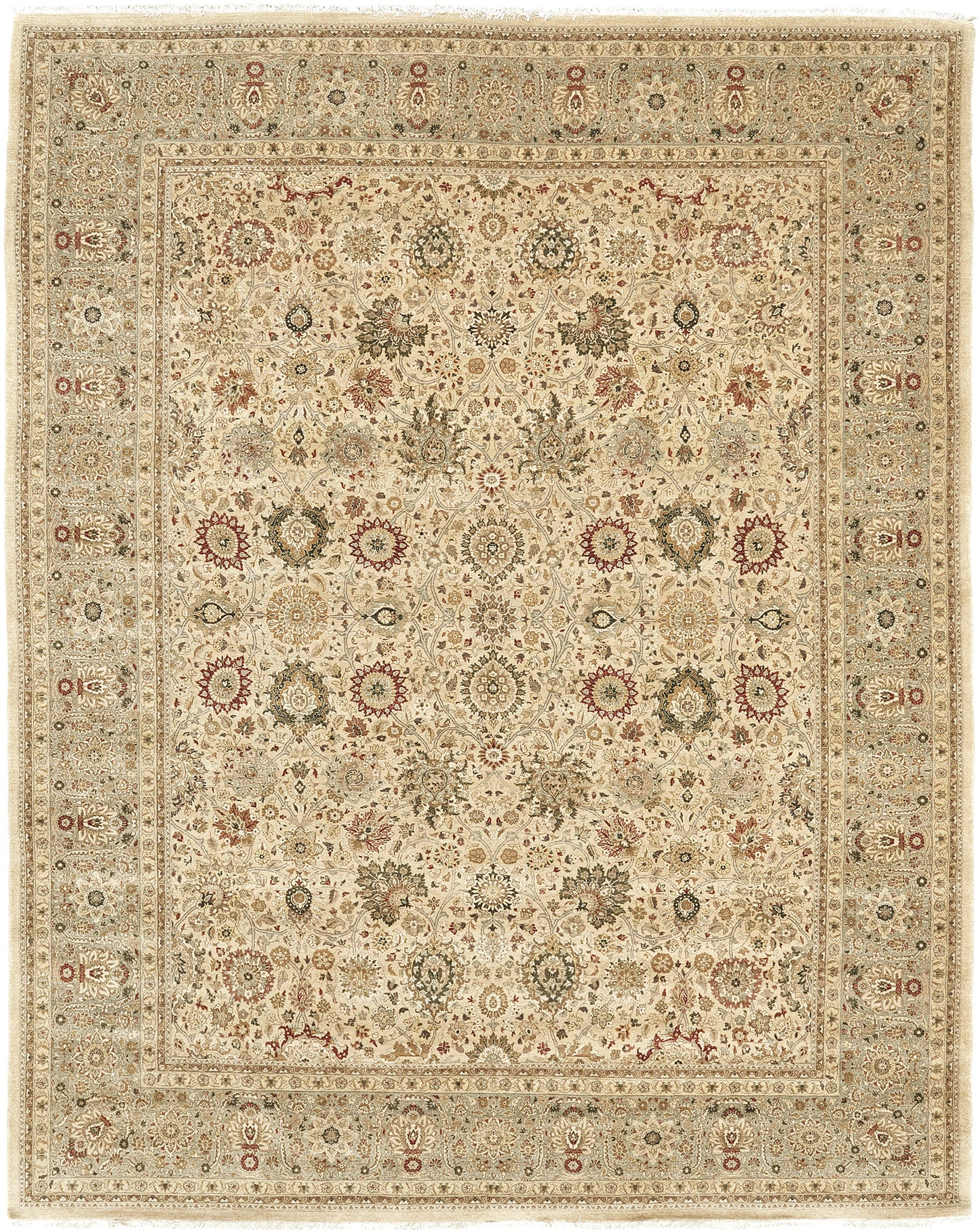 Fine Natural Dye Tabriz Revival Rug