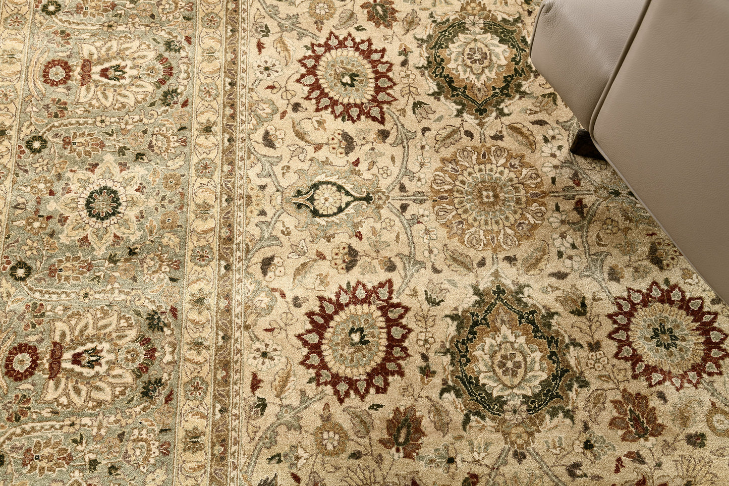 Fine Natural Dye Tabriz Revival Rug