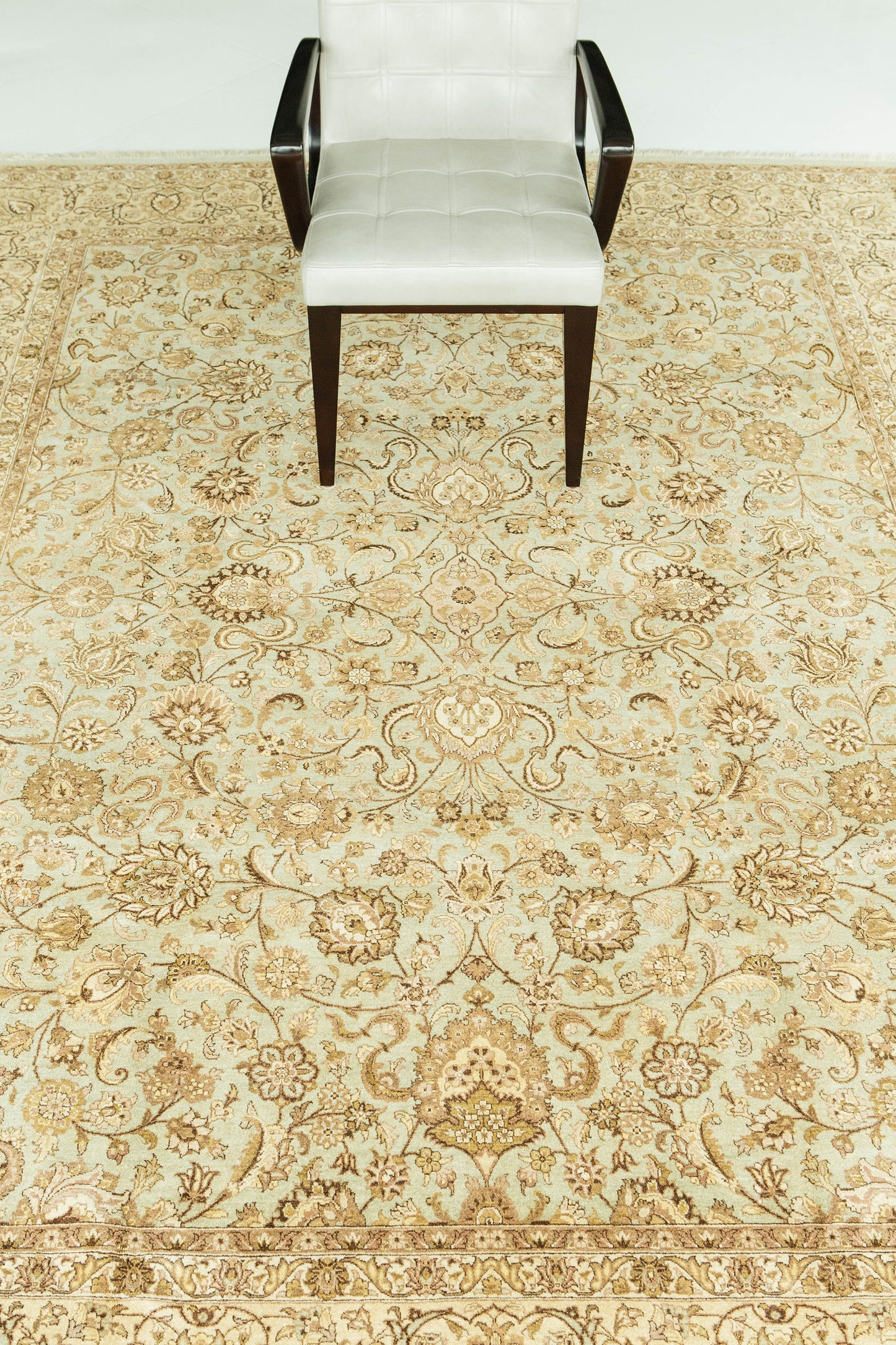 Fine Natural Dye Tabriz Allover Design Rug