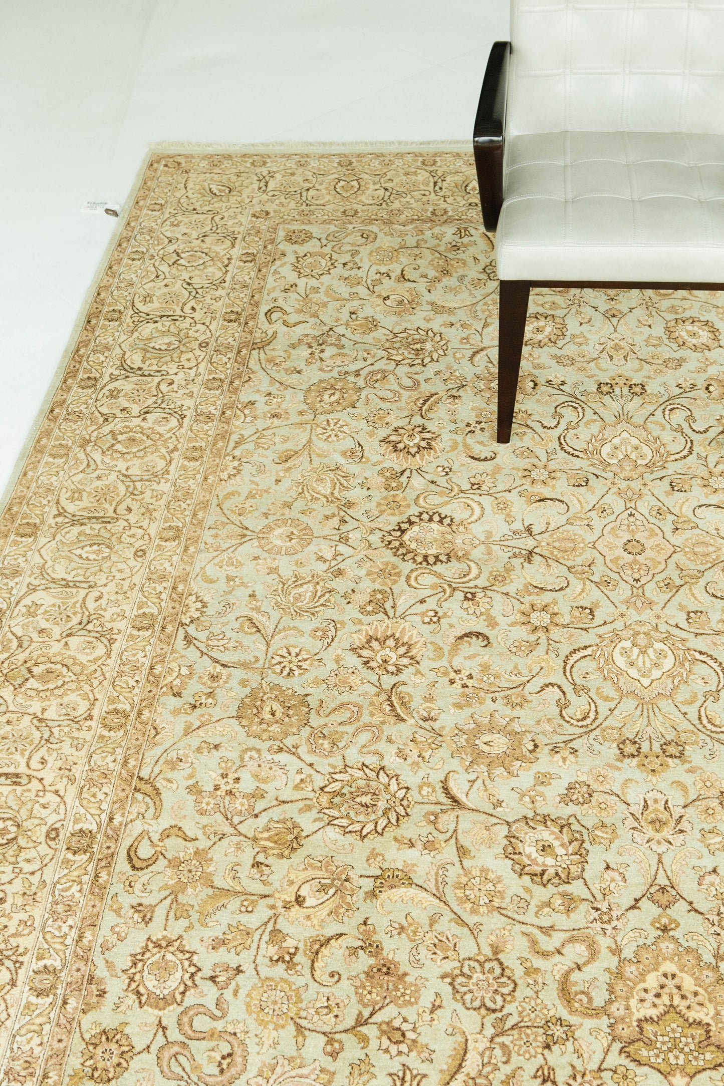 Fine Natural Dye Tabriz Allover Design Rug