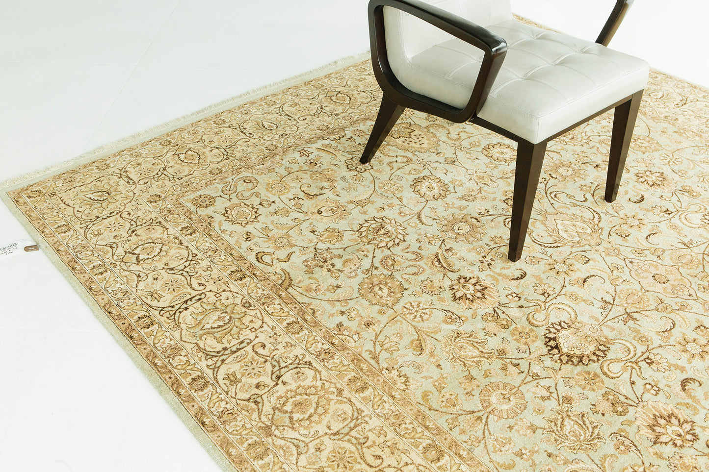 Fine Natural Dye Tabriz Allover Design Rug