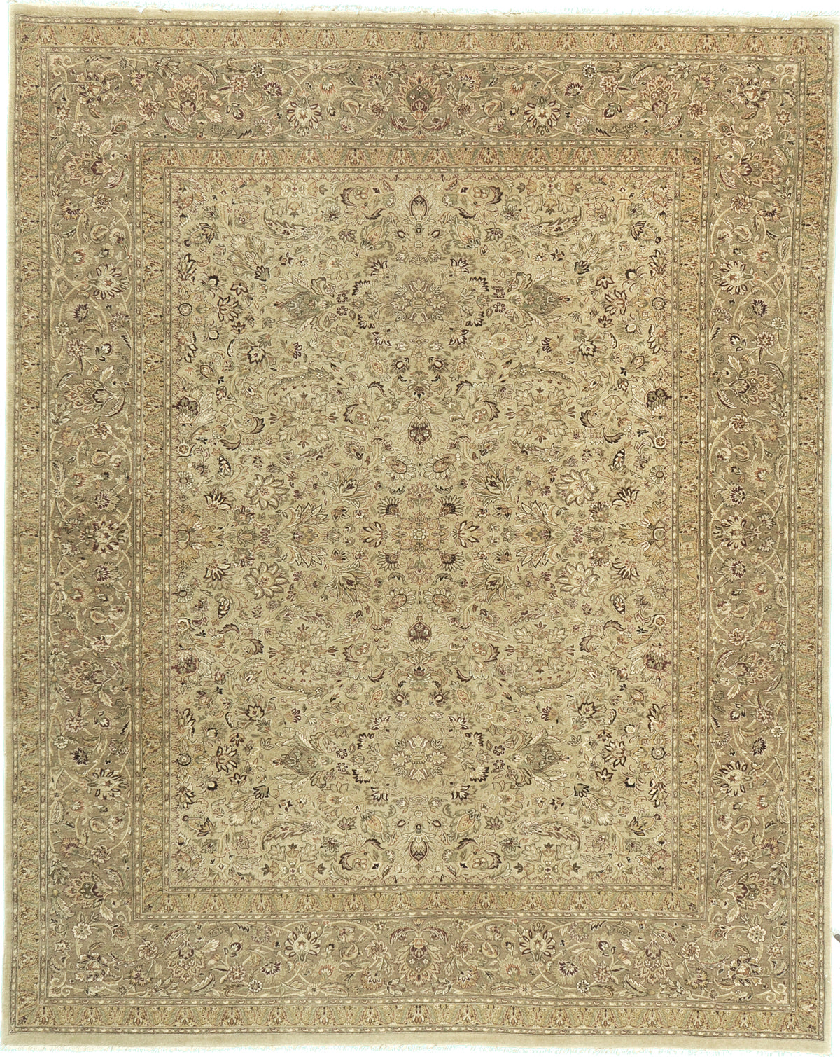 Extra Fine Natural Dye Hadji Jalili Tabriz Revival Rug