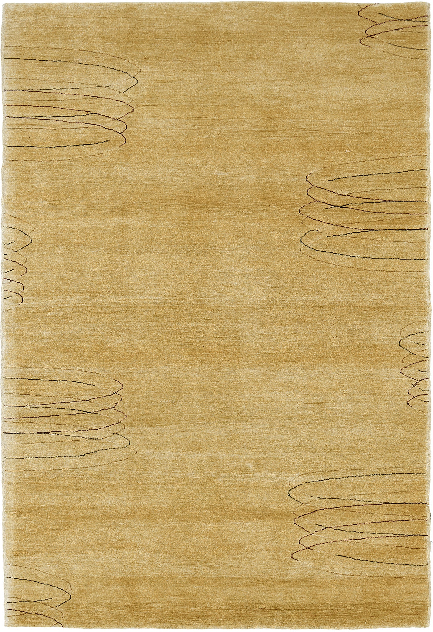 Contemporary Hand Spun Naturale Dye Rug