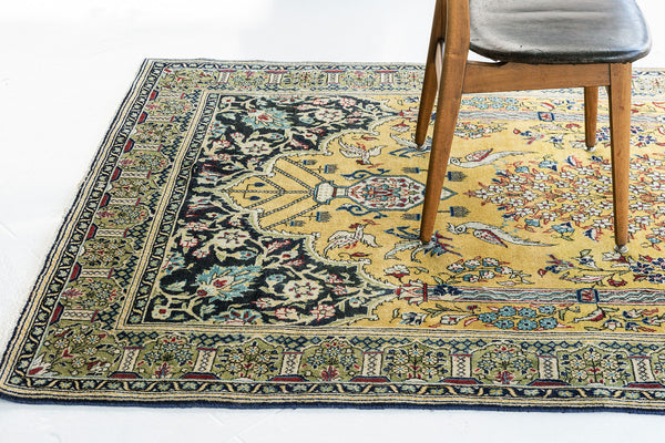 Persian Rug 4080 Vintage Persian Qum Rug 58461