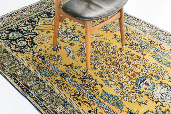 Persian Rug 4079 Vintage Persian Qum Rug 58461