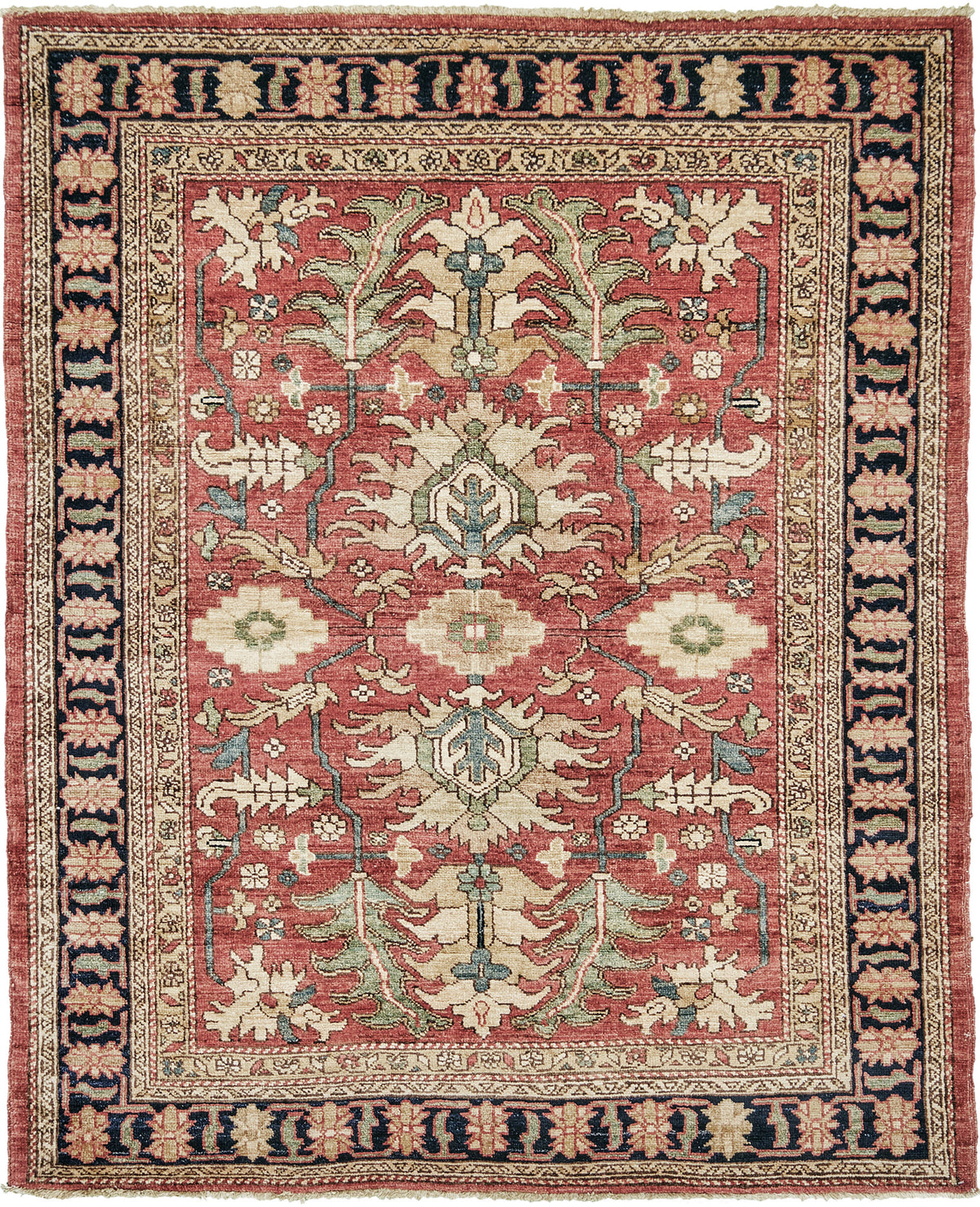 Natural Dye Serapi Design Rug - one-of-a-kind handmade area rug