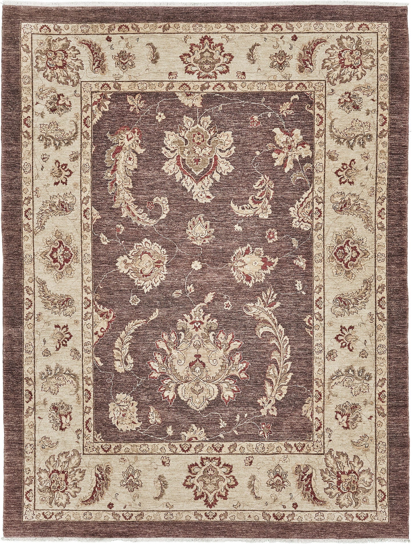 Natural Dye Oushak Design Rug