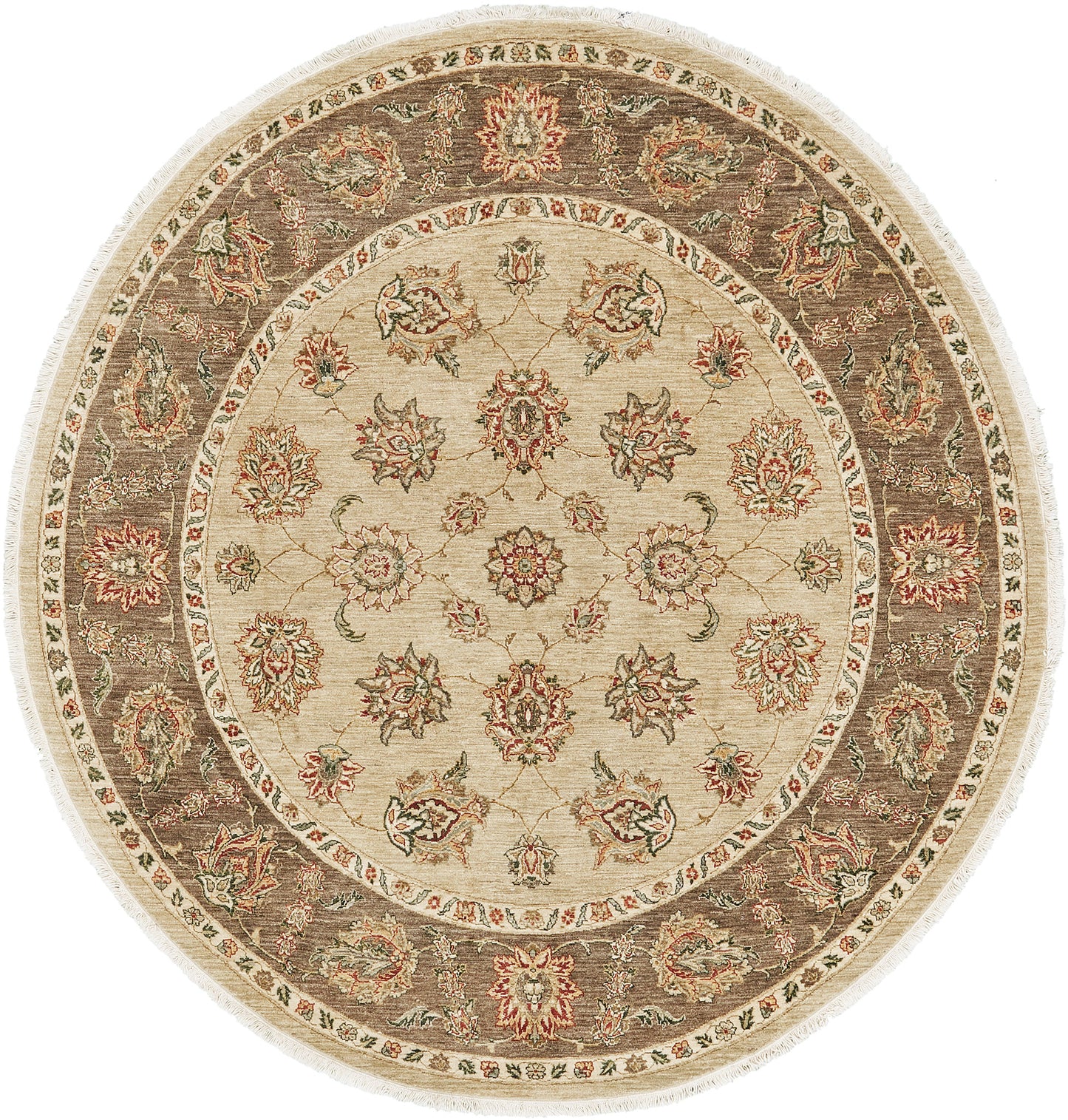 Natural Dye Lahore Revival Round Rug