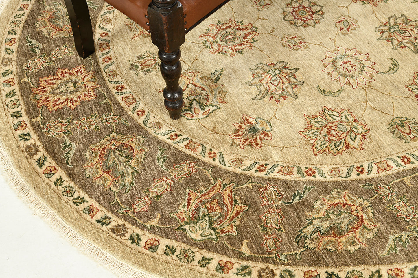 Natural Dye Lahore Revival Round Rug