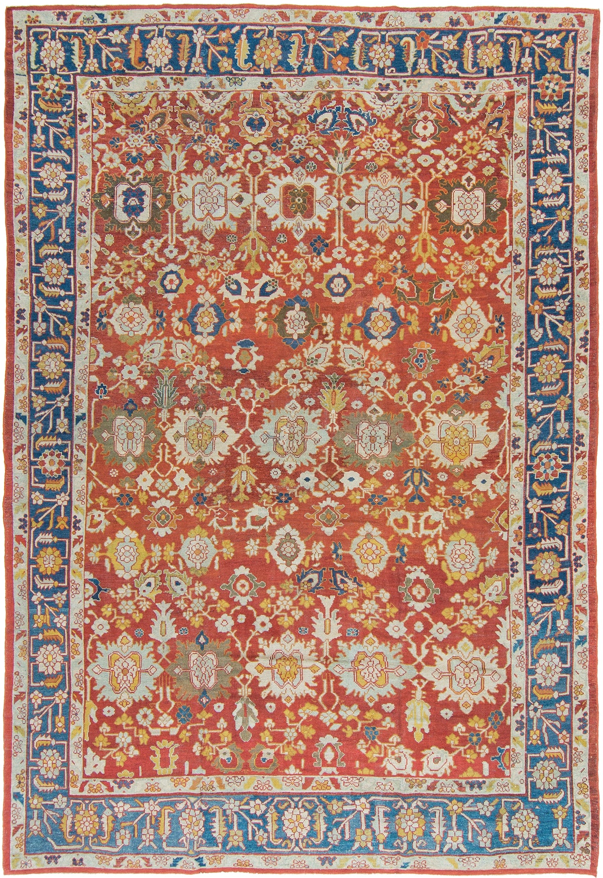 Antique Persian Mahal Sultanabad Rug 58712