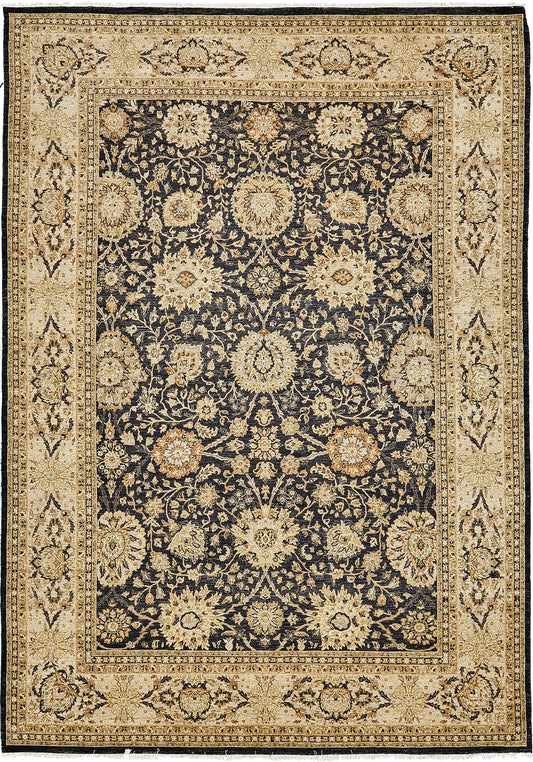 Natural Dye Tabriz Hajijalili Allover Design Rug