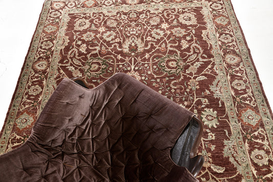 Natural Dye Sarouk Farahan Style Rug D70 fable