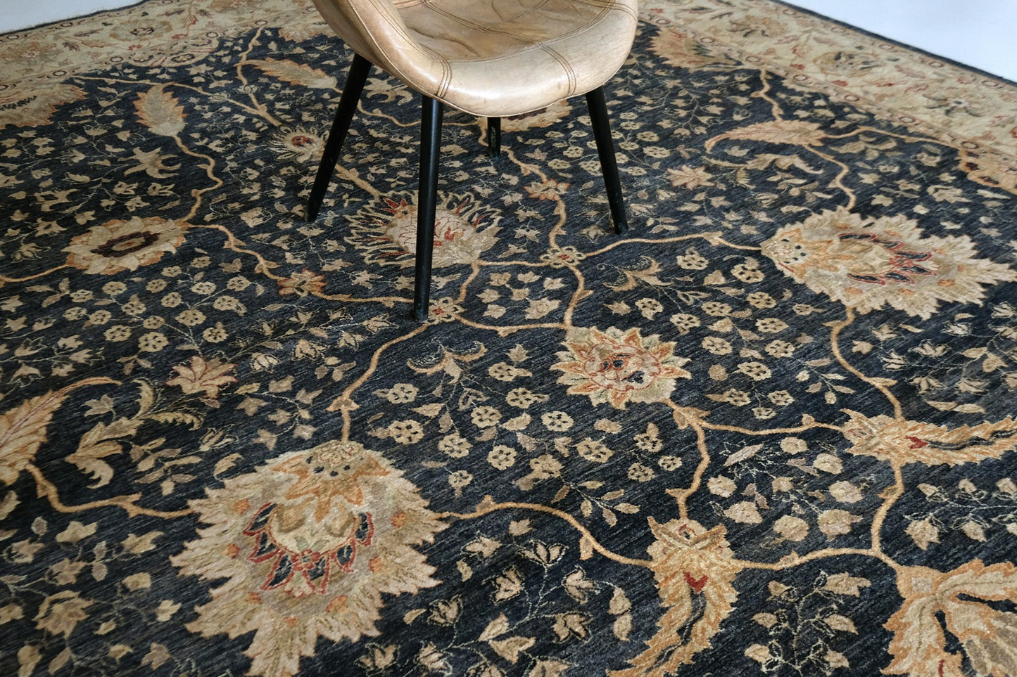 Natural Dye Antique Oushak Revival Rug