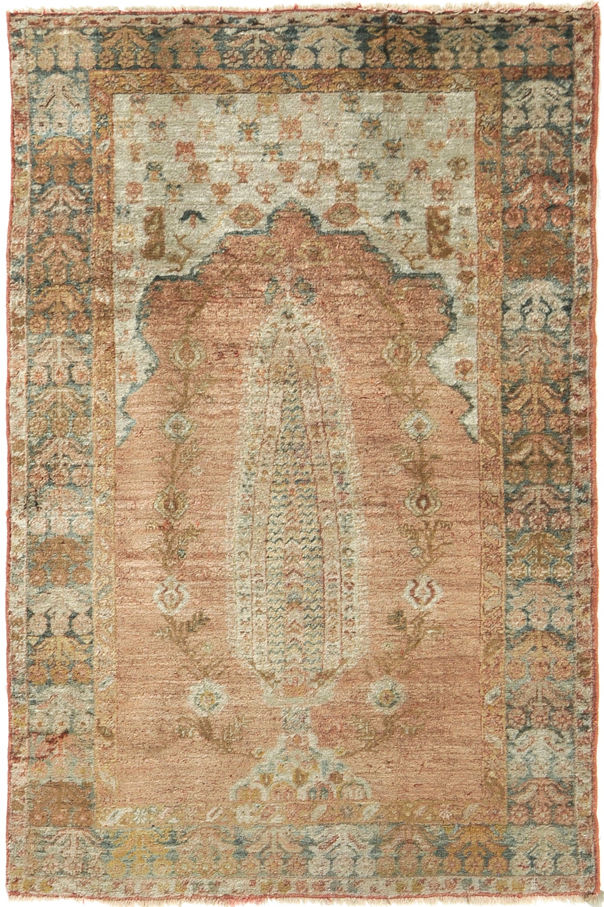 Antique Turkish Oushak - hand-knotted in Turkey - one-of-a-kind handmade area rug [#7]