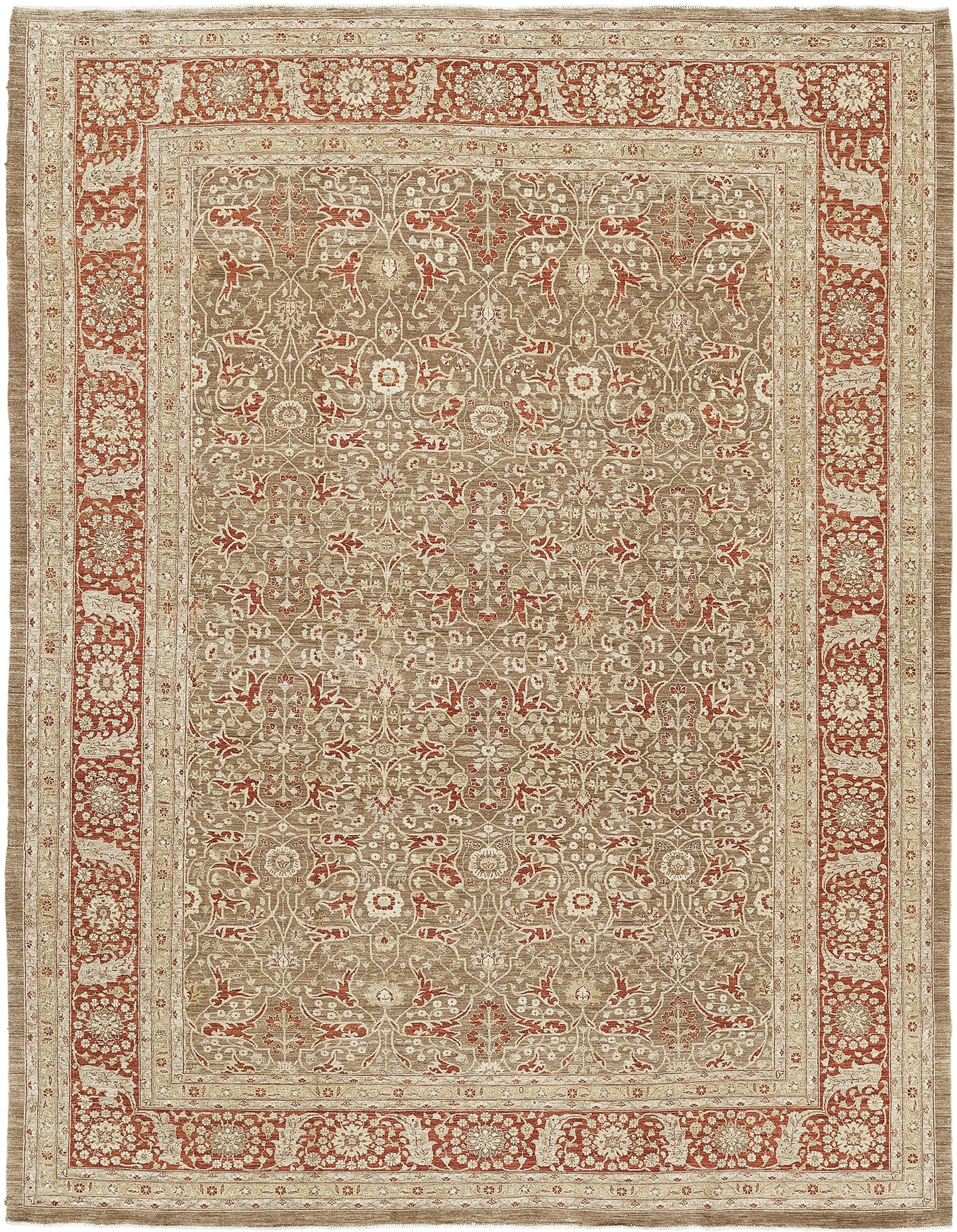 Natural Dye Tabriz Hadji Jalili Style Rug D5052 Fable