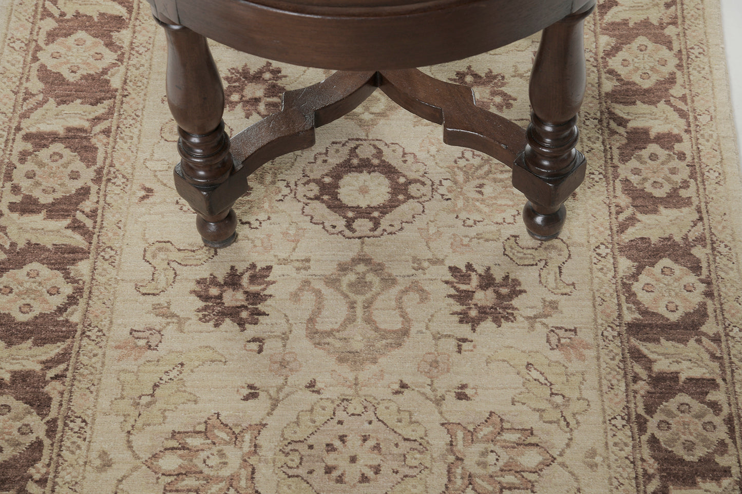 Natural Dye Tabriz Allover Design Runner D5071