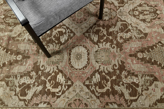 Vintage Style Arts and Crafts Rug