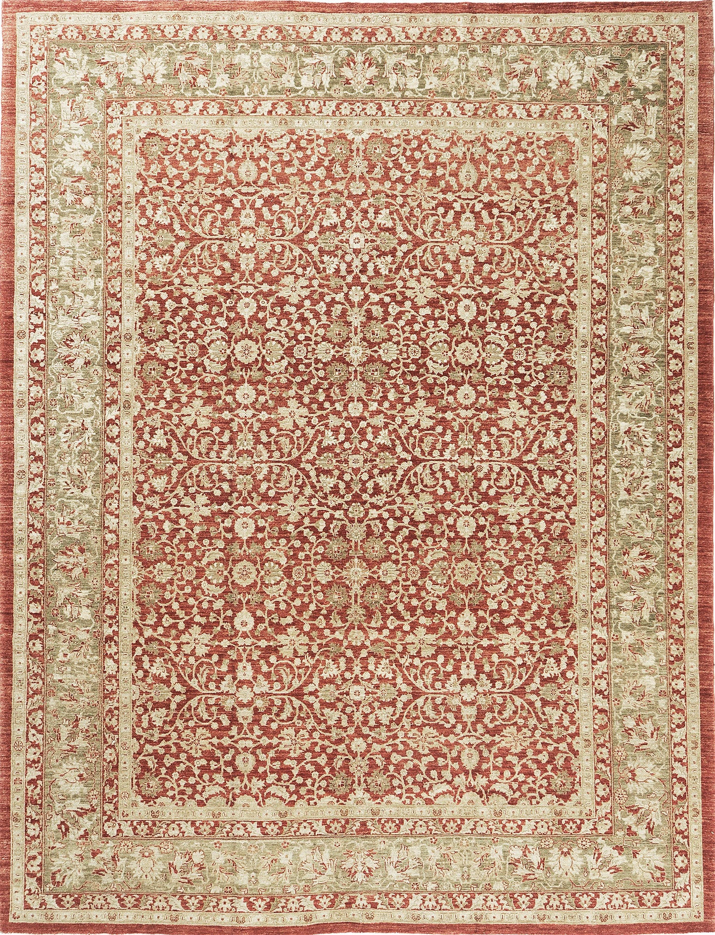 Natural Dye Sarouk Farahan Revival Rug