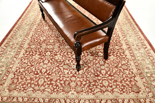 Natural Dye Sarouk Farahan Revival Rug