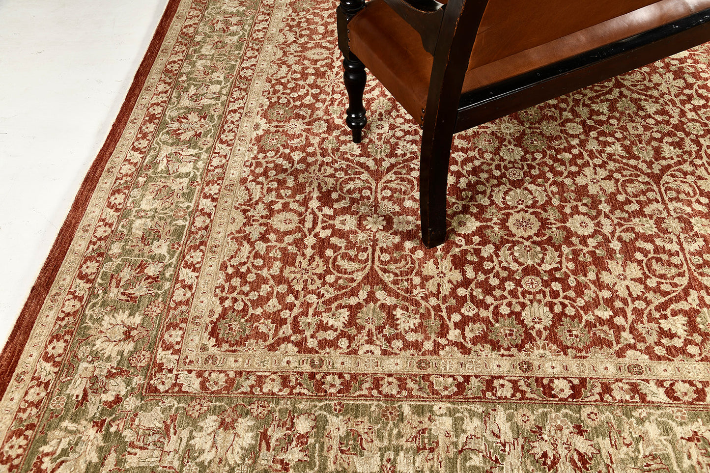 Natural Dye Sarouk Farahan Revival Rug