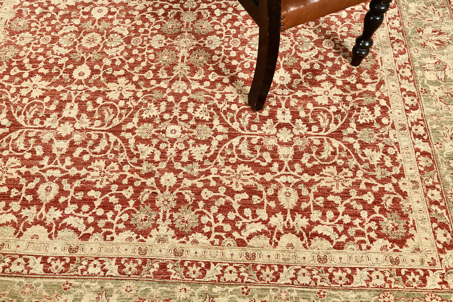 Natural Dye Sarouk Farahan Revival Rug