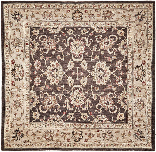 Natural Dye Sultanabad Revival Square Rug