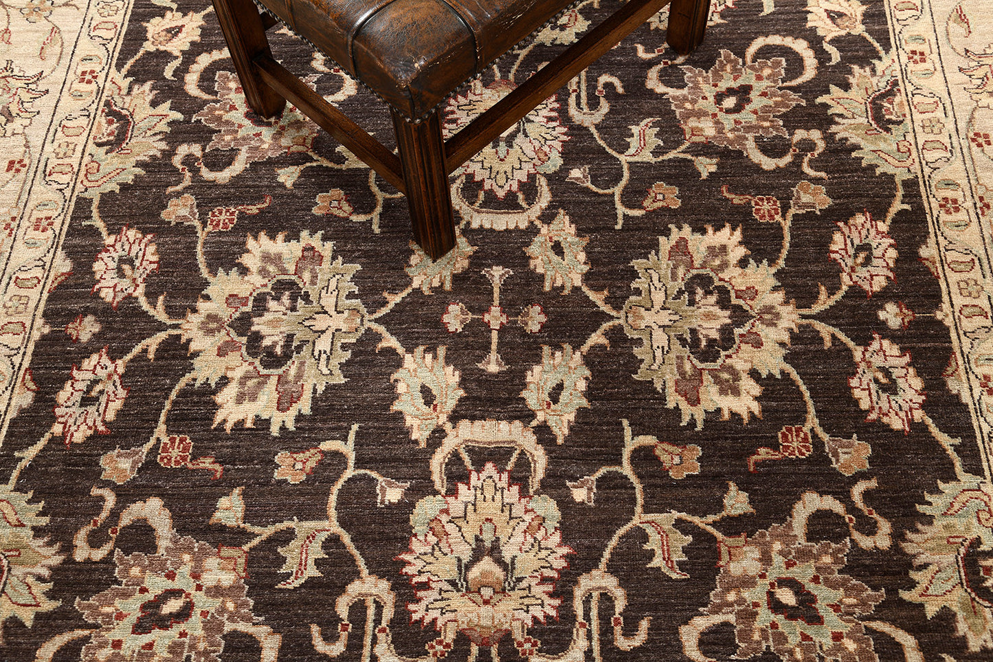 Natural Dye Sultanabad Revival Square Rug