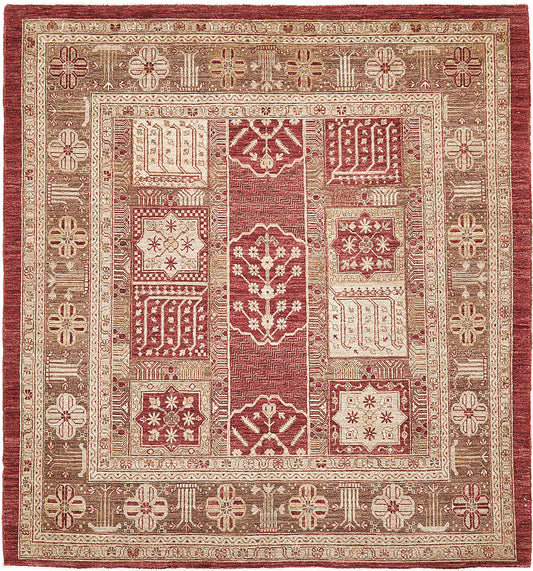 Natural Dye Antique Revival Square Rug