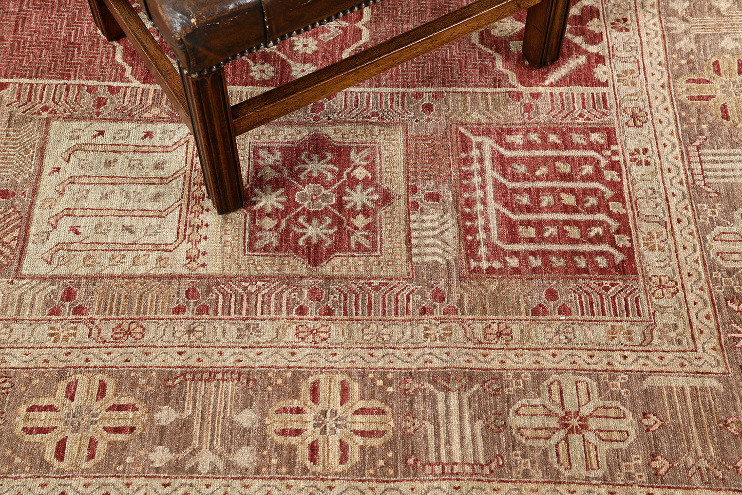 Natural Dye Antique Revival Square Rug