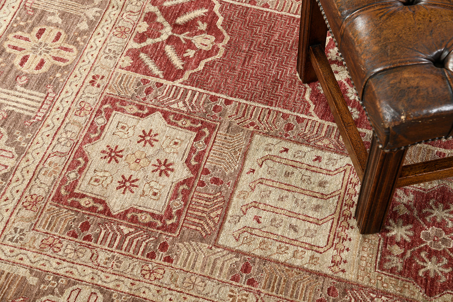 Natural Dye Antique Revival Square Rug