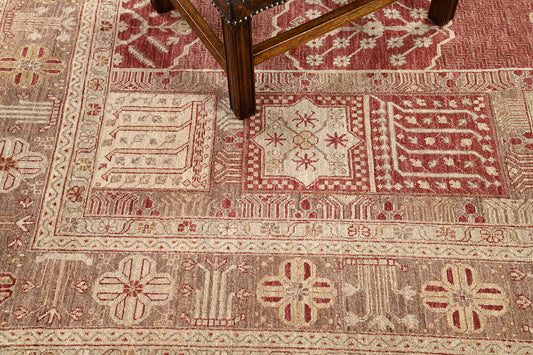 Natural Dye Antique Revival Square Rug